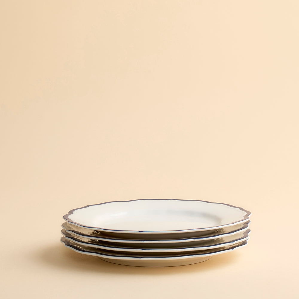 Stella Scalloped Blue Salad Plate image 7