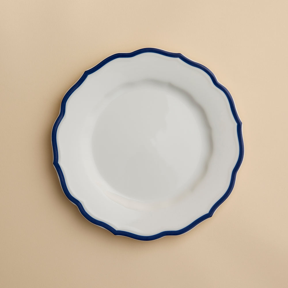 Stella Scalloped Blue Salad Plate