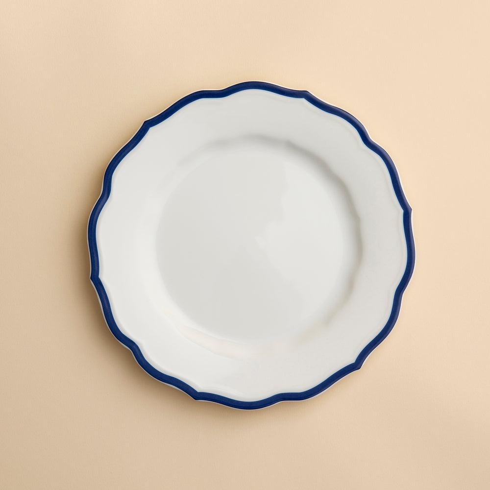 Stella Scalloped Blue Salad Plate