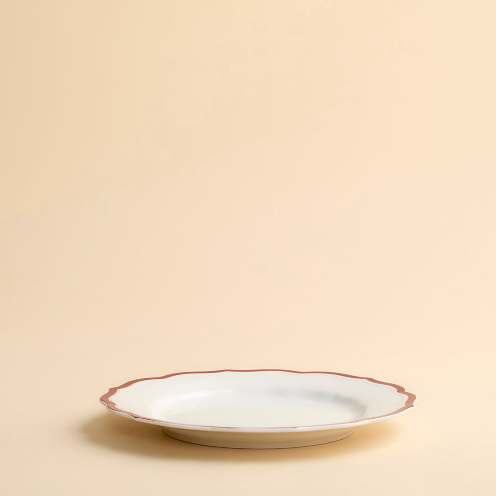 Stella Scalloped Crimson Salad Plate image 5