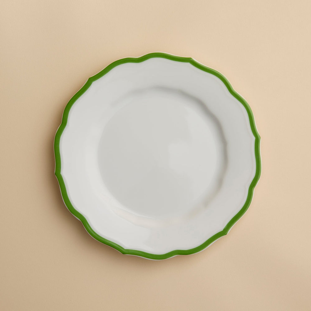 Stella Scalloped Verde Salad Plate