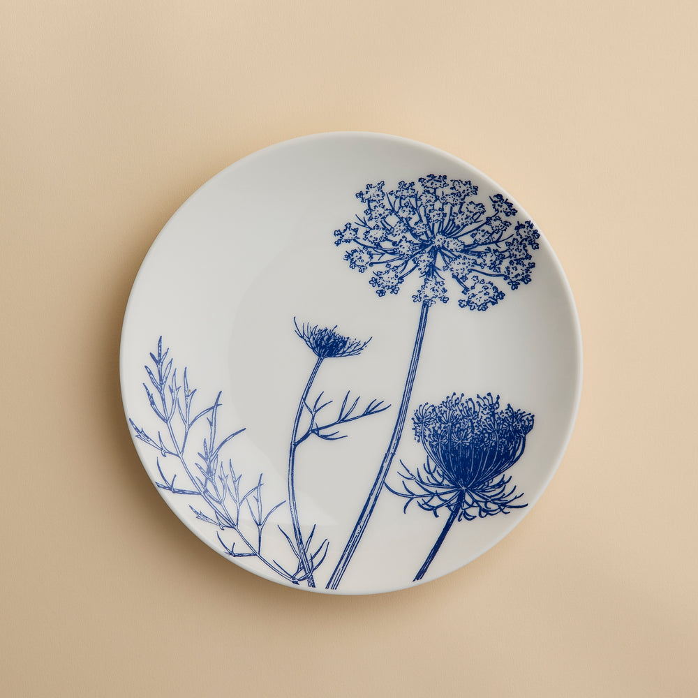 Summer Blues Coupe Salad Plate