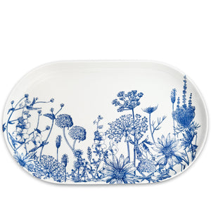 Summer Blues Large Coupe Oval Platter thumbnail 4