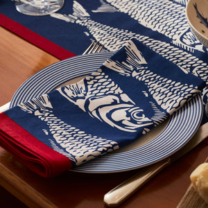 Sardines Dinner Napkins, Set of 4 thumbnail 3