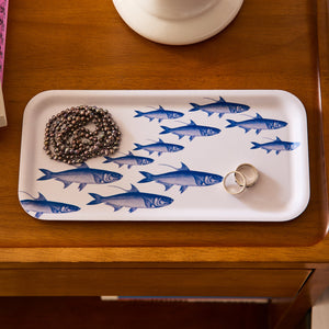 School of Fish Small Rectangular Birchwood Tray thumbnail 5