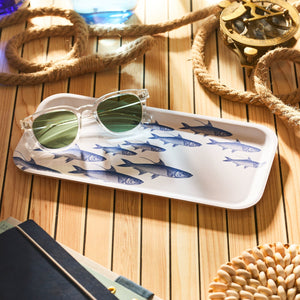 School of Fish Small Rectangular Birchwood Tray thumbnail 4