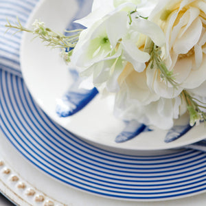 Newport Stripe Rimmed Dinner Plate thumbnail 4