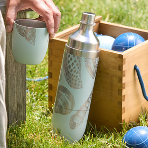 Caskata x High Camp Light Blue Shells Wine Flask thumbnail 3