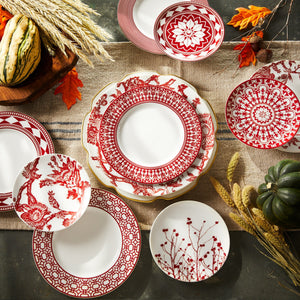 Newport Garden Gate Crimson Rimmed Salad Plate thumbnail 5