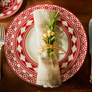 Newport Garden Gate Crimson Dinner Plate thumbnail 2
