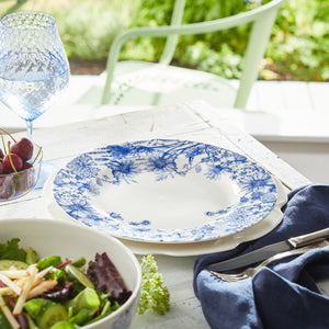 Summer Blues Rimmed Dinner Plate thumbnail 5