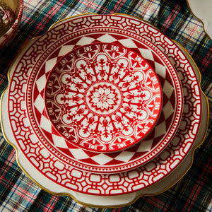Newport Garden Gate Crimson Dinner Plate thumbnail 4