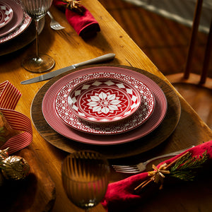 Newport Garden Gate Crimson Rimmed Salad Plate thumbnail 2
