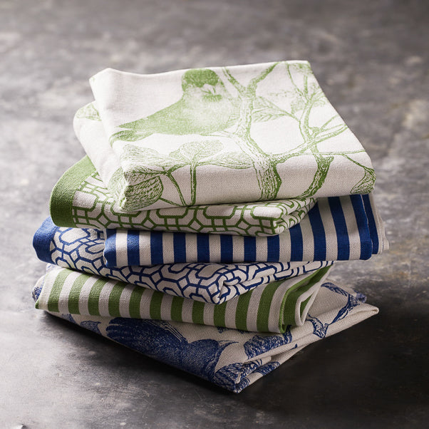 Arbor Birds Blue Dinner Napkins image 6