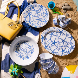 Starfish Melamine Dinner Plates, Set of 4 thumbnail 5
