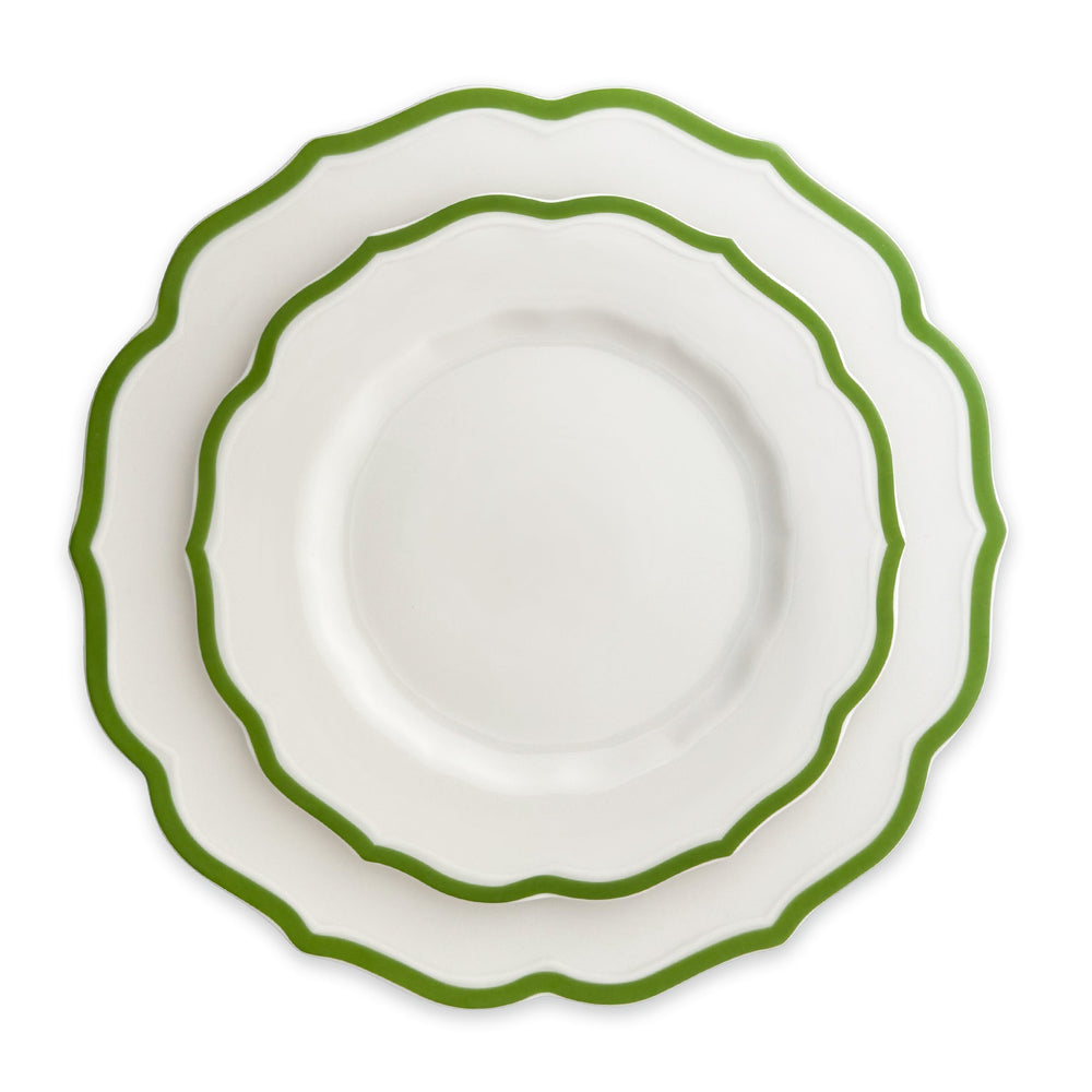 Stella Scalloped Verde Salad Plate image 6