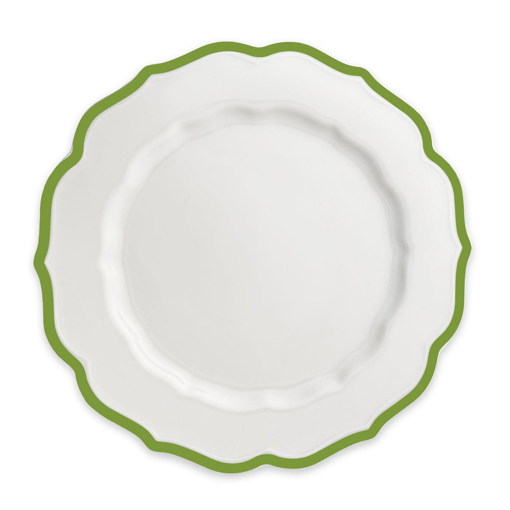 Stella Scalloped Verde Dinner Plate image 4