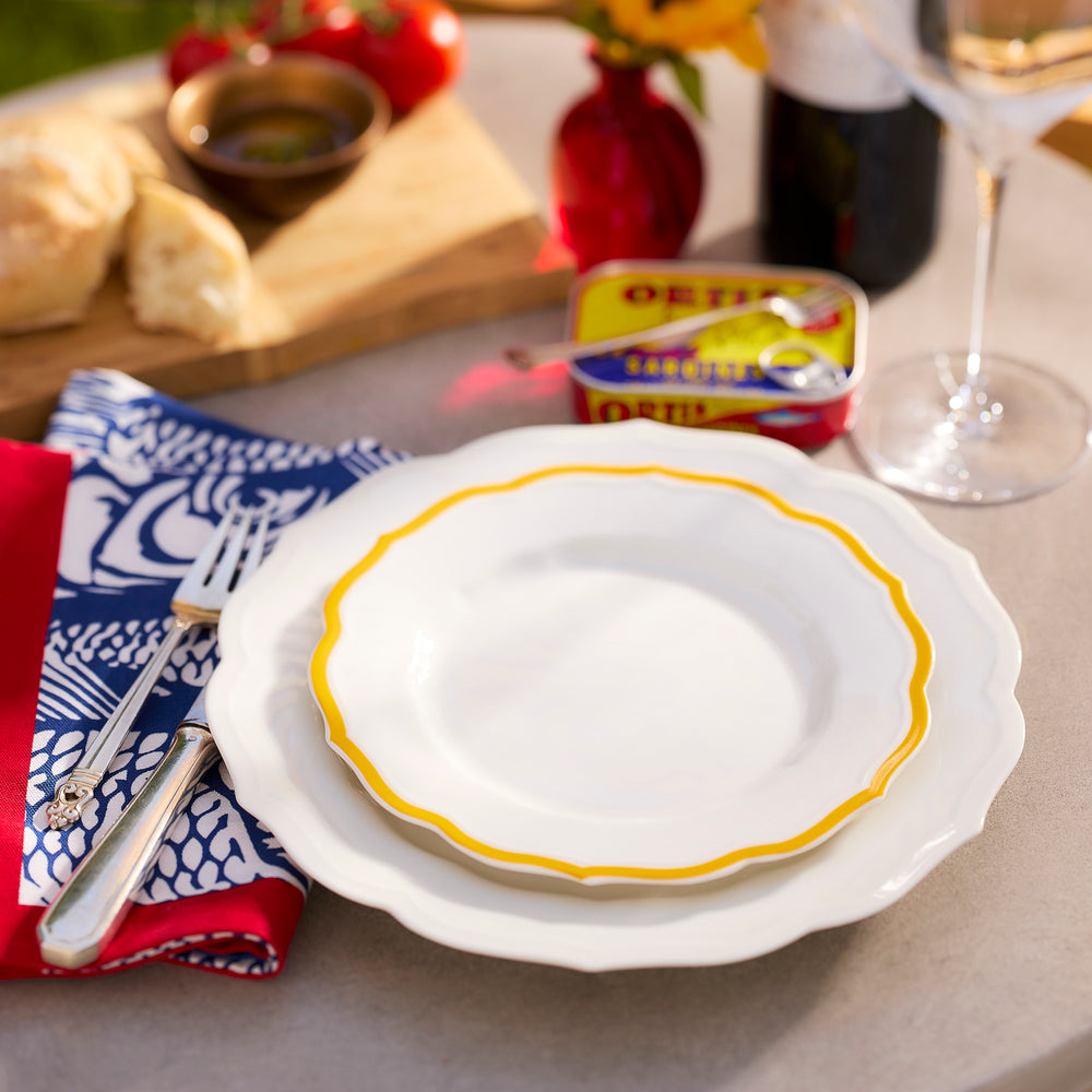 Stella Scalloped Marigold Salad Plate image 3