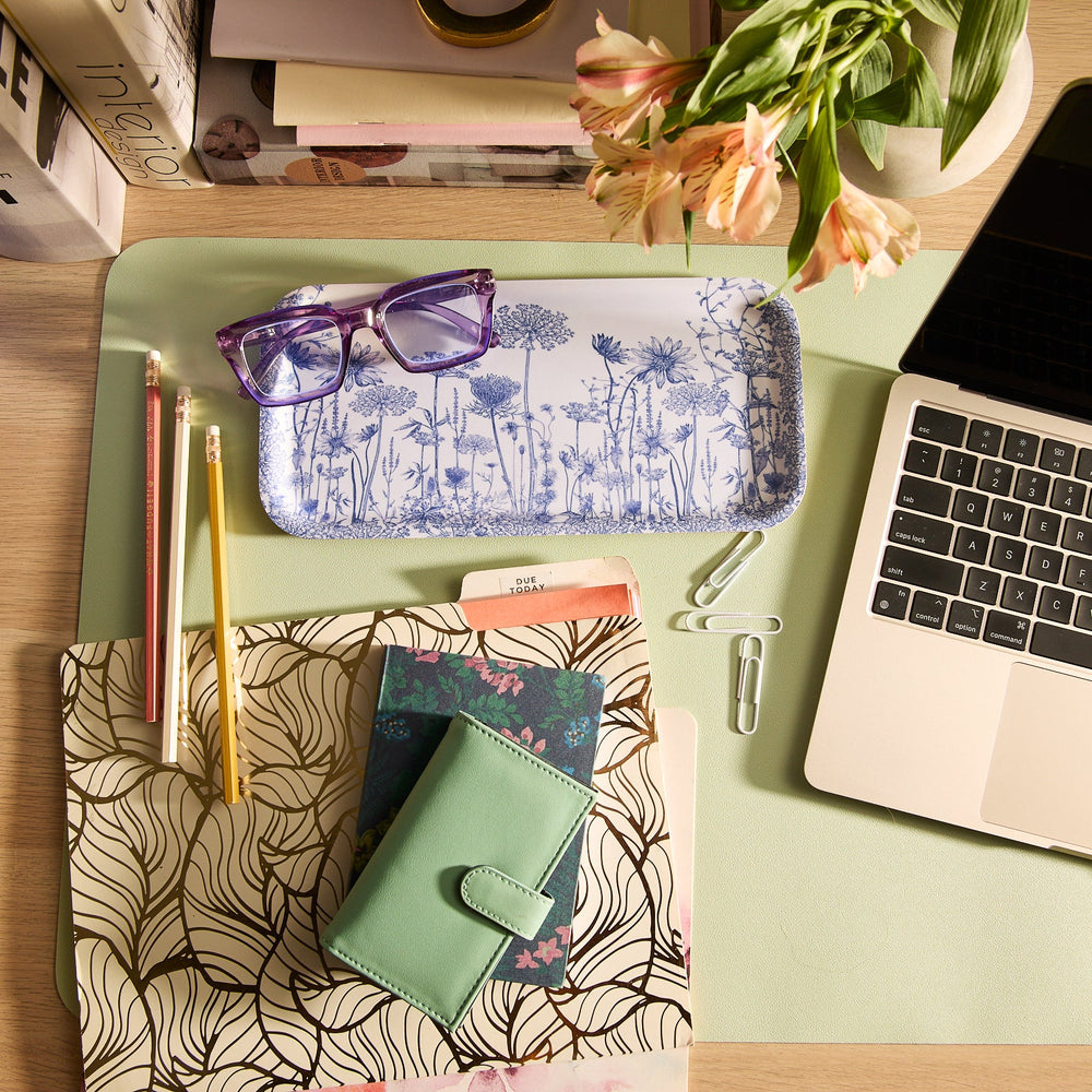 Summer Blues Small Rectangular Birchwood Tray image 11