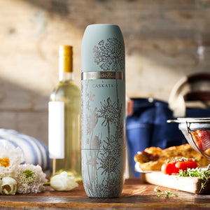 Caskata x High Camp Light Blue Summer Wine Flask thumbnail 3