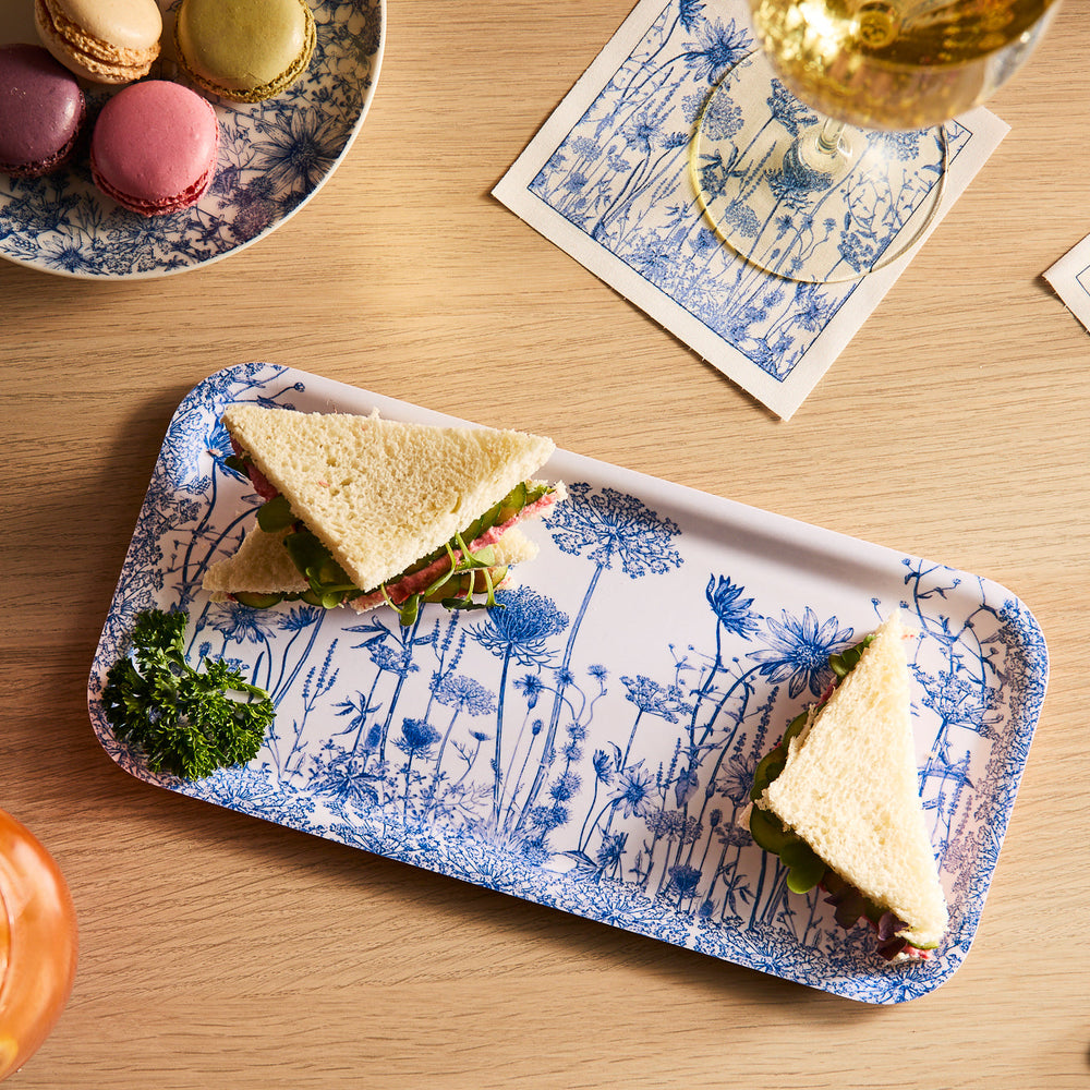 Summer Blues Small Rectangular Birchwood Tray image 7