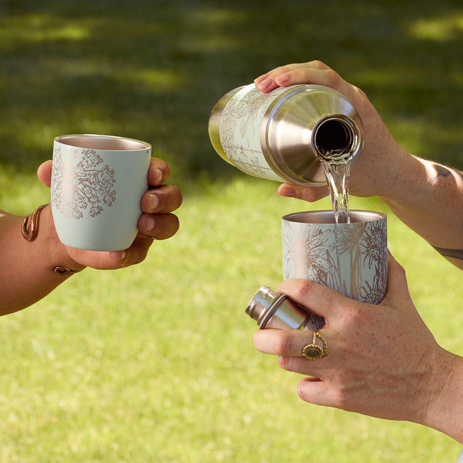 Caskata x High Camp Light Blue Summer Wine Flask and Case Bundle image 4