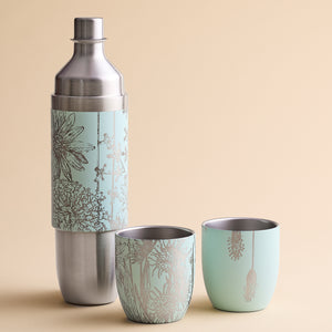 Caskata x High Camp Light Blue Summer Wine Flask and Case Bundle thumbnail 3