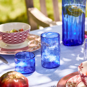 Viento Small Cobalt Tumblers, Set of 6 thumbnail 5