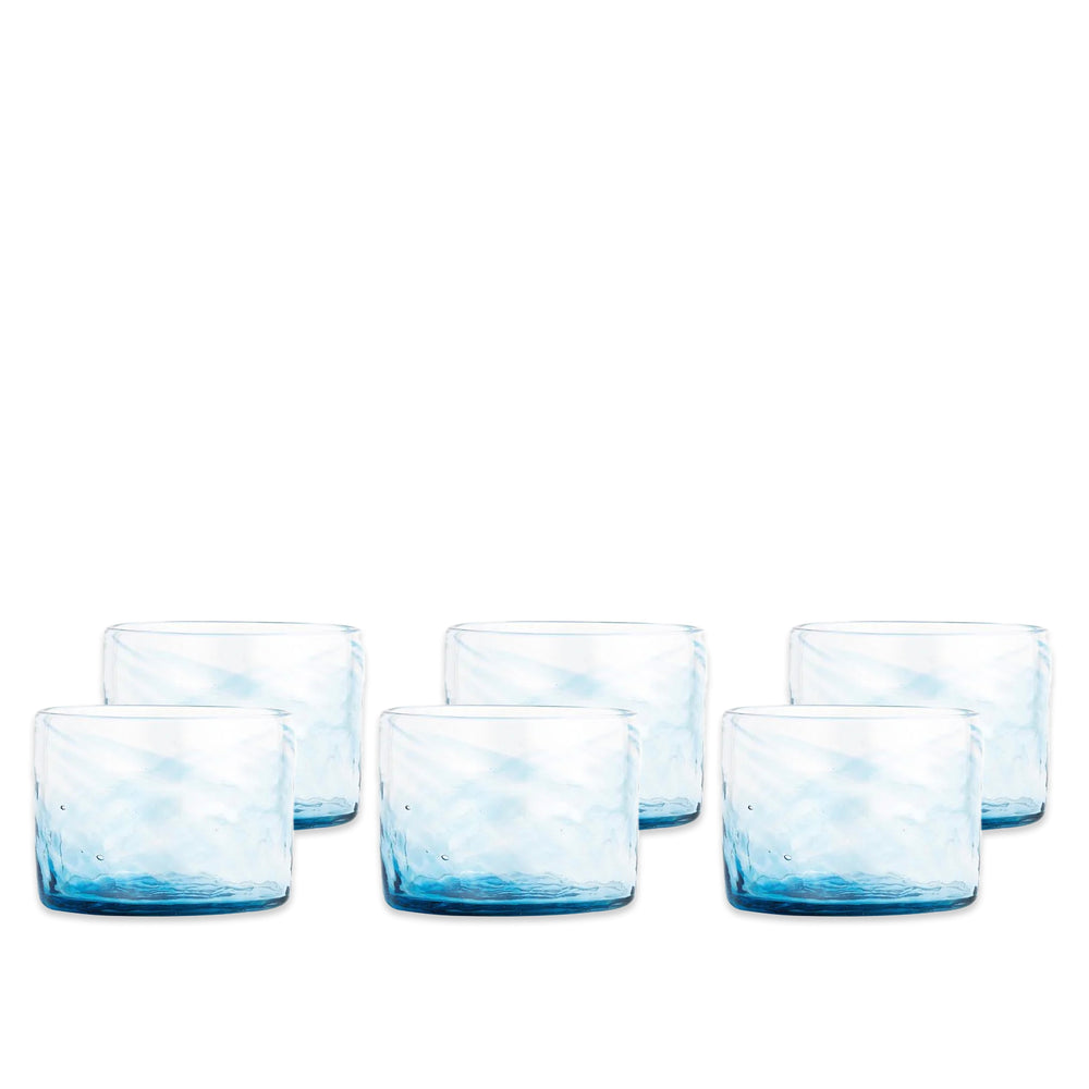 Viento Small Blue Tumblers, Set of 6