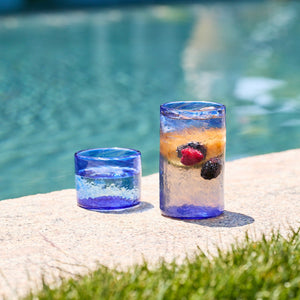 Viento Small Cobalt Tumblers, Set of 6 thumbnail 3