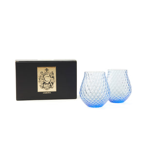 Phoebe Cobalt Stemless Wine Glasses thumbnail 2