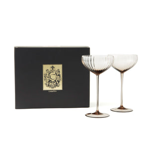 Quinn Mocha Coupe Glasses thumbnail 3