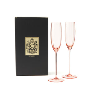 Quinn Rose Champagne Flute Glasses thumbnail 3