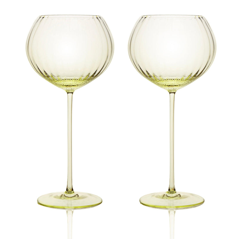 Quinn Citrine Red Wine Glasses Set of 2